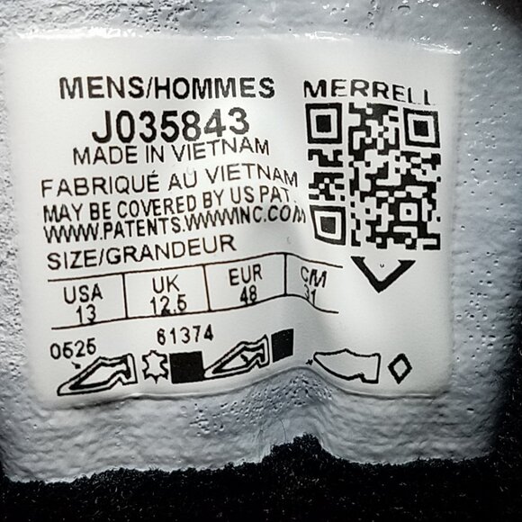 Merrell MOAB 3 Men’s Hiking Shoes – Size 13 – Beluga Grey #J035843 – NEW in Box! - Picture 7 of 12